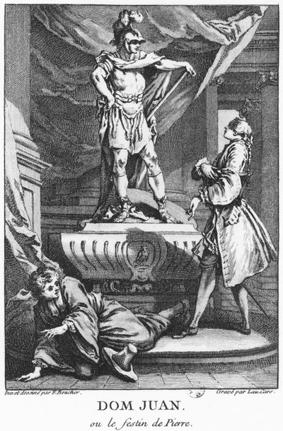 Don Juan and the Commendatore, illustration from 